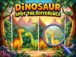 Dinosaur Spot The Difference - Παίξε Δωρεάν Online