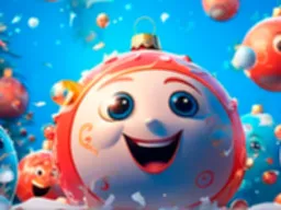 New Years Balls 2048 in 3D - The Fun Puzzle Game